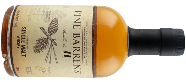 Pine Barrens Single Malt Whiskey made by Long Island Spirits