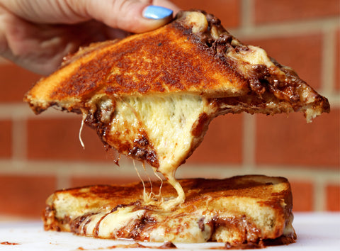 Grilled Cheese with Chocolate and Potato Chips