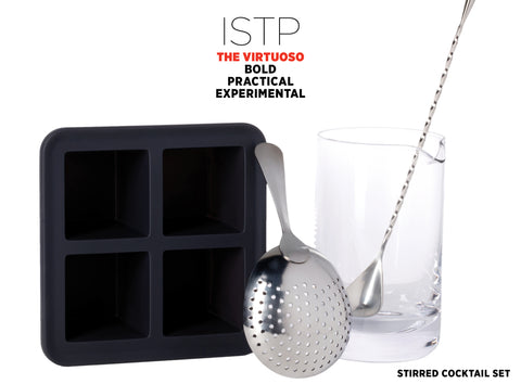 Stirred Cocktail Set Gift - Best Valentine's Day gift for Myers-Briggs Type ISTP