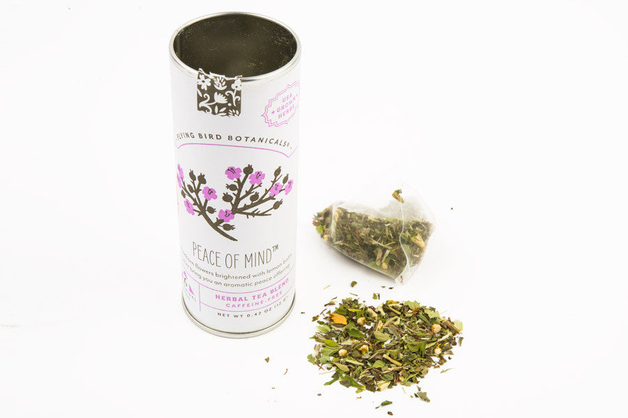 Peace of Mind Tea made by Flying Bird Botanicals MOUTH