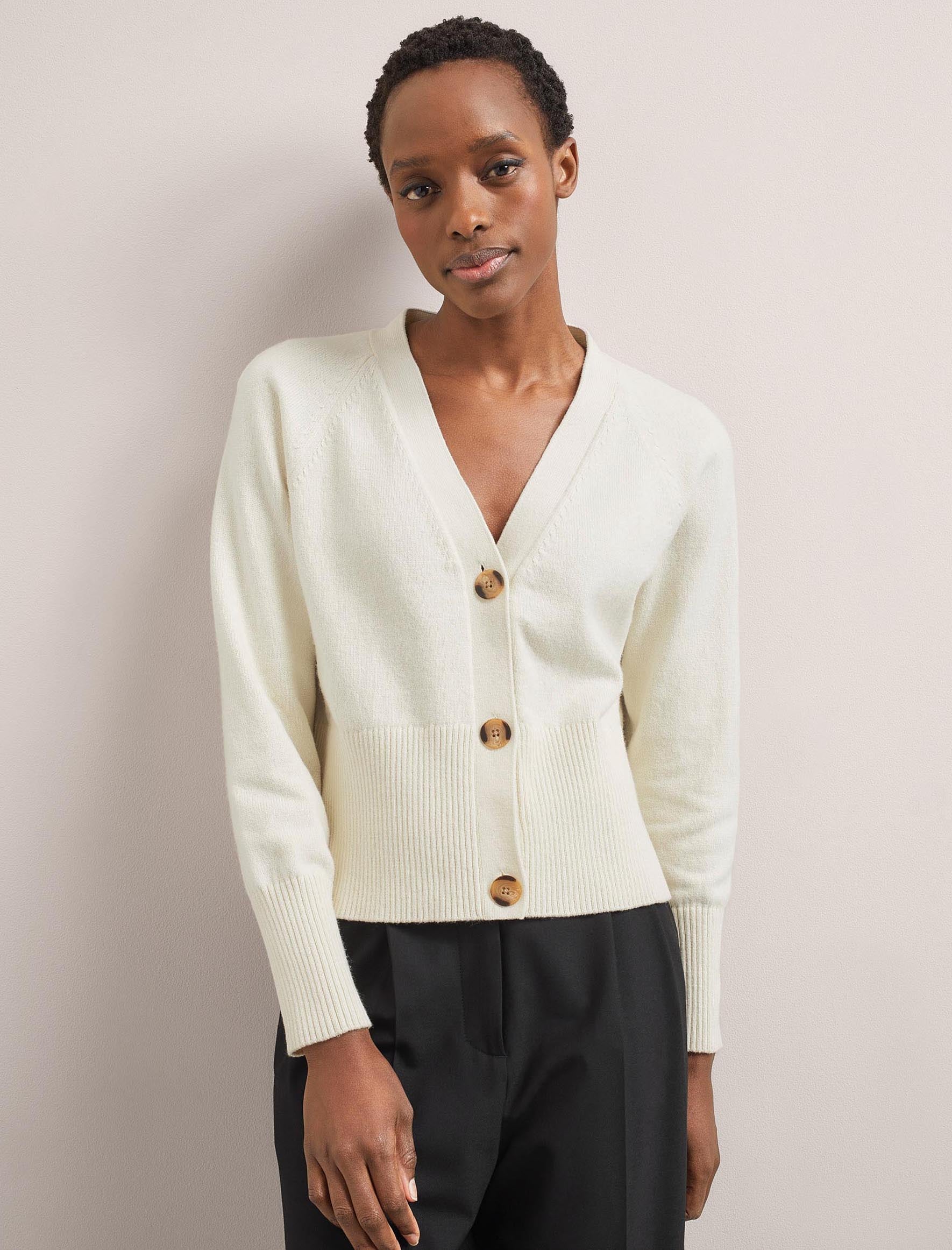 Cefinn Caro Cotton Cardigan - Cream