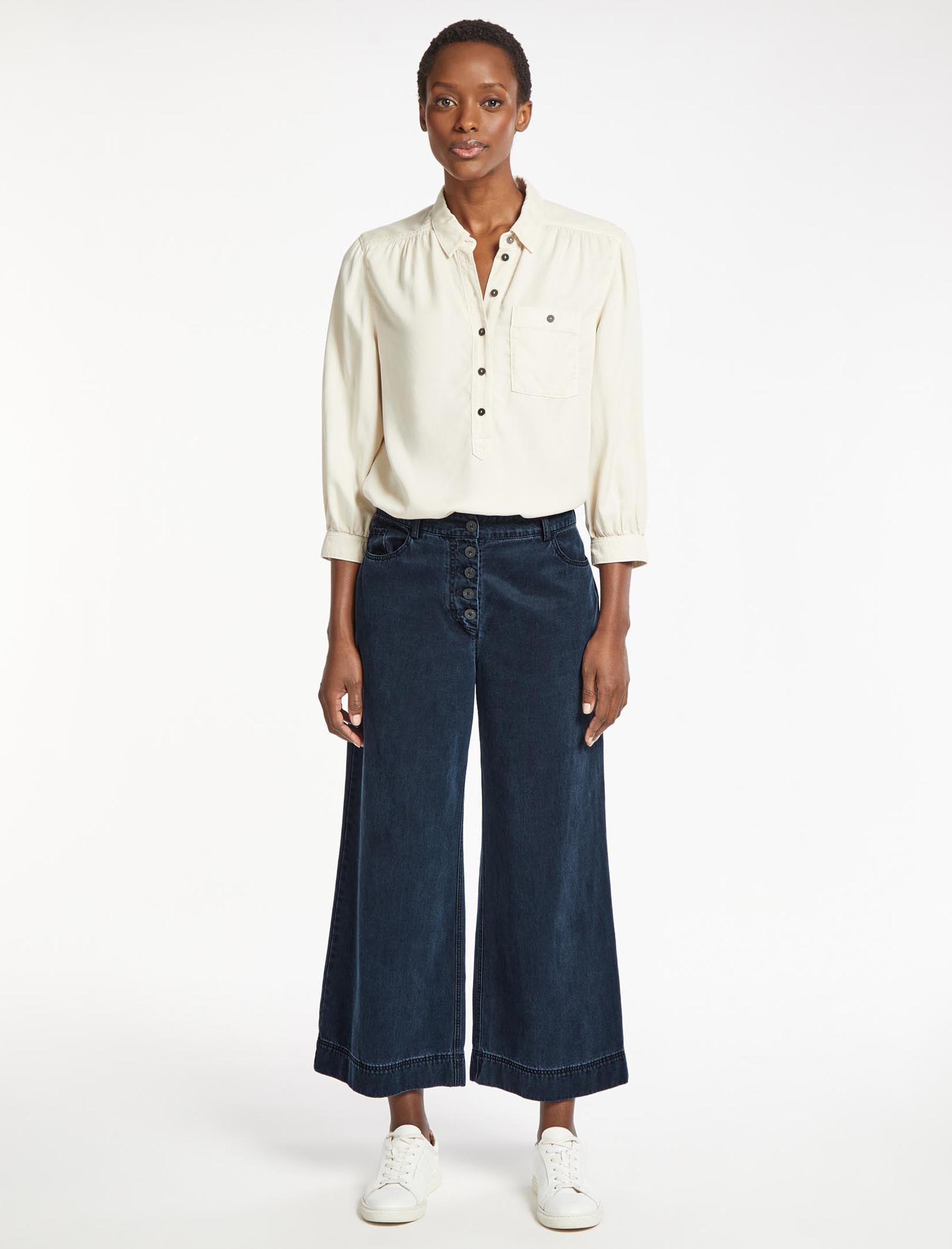 Cefinn Leo Cropped Trouser - Indigo