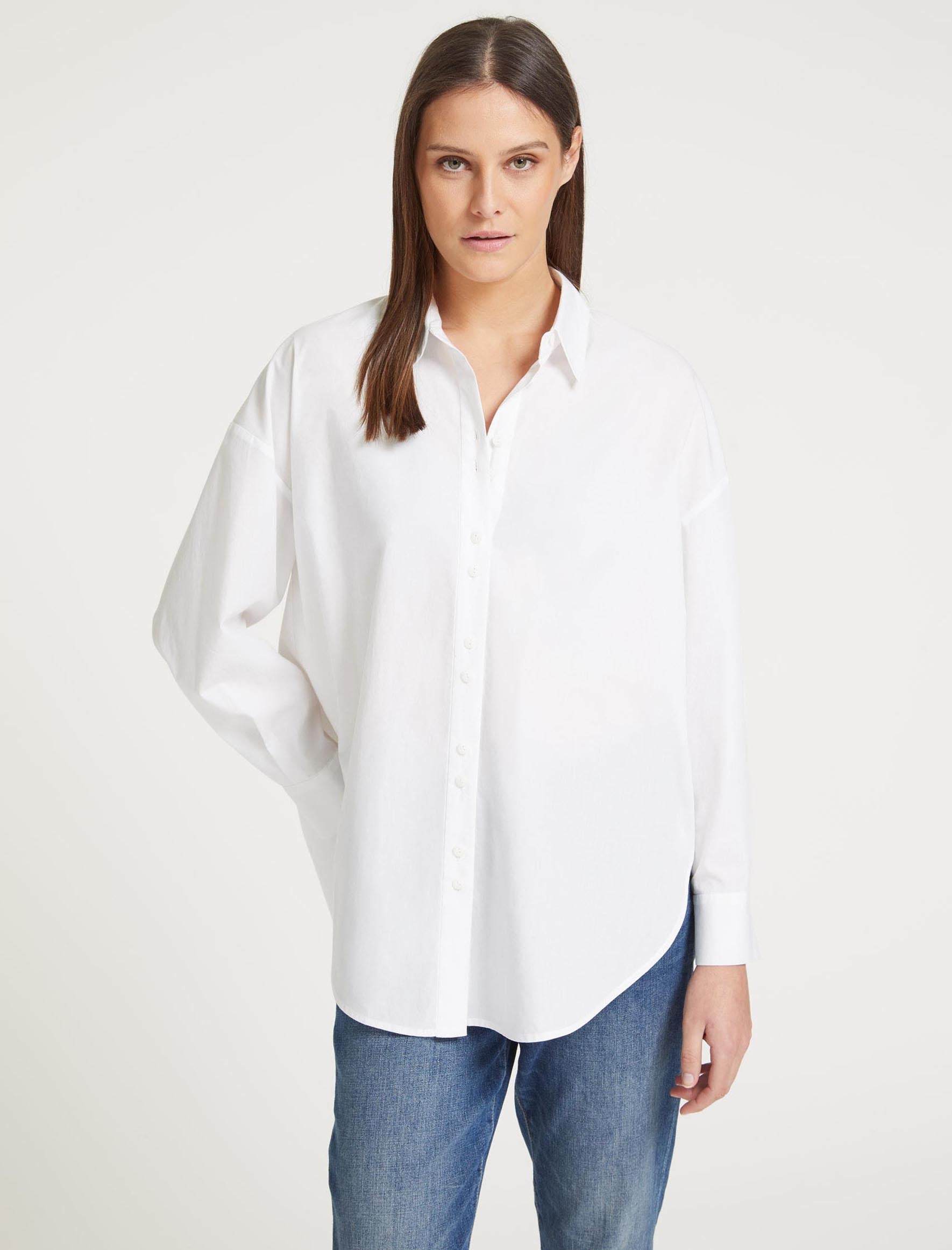 Cefinn Sammy Organic Cotton Oversized Shirt - White