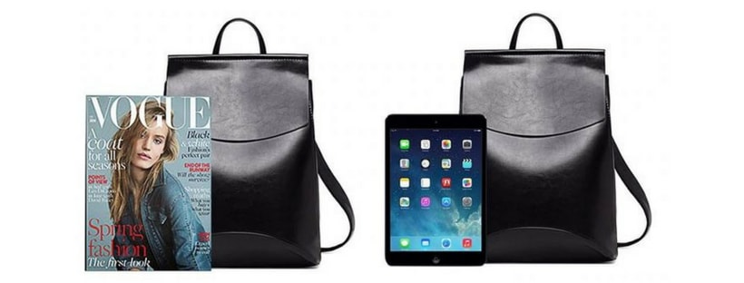 sac a dos tendance pour femme pouvant contenir un ipad et un magazine A4