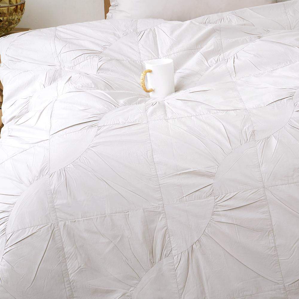 Ruched Duvet Cover Set Homedoorsy