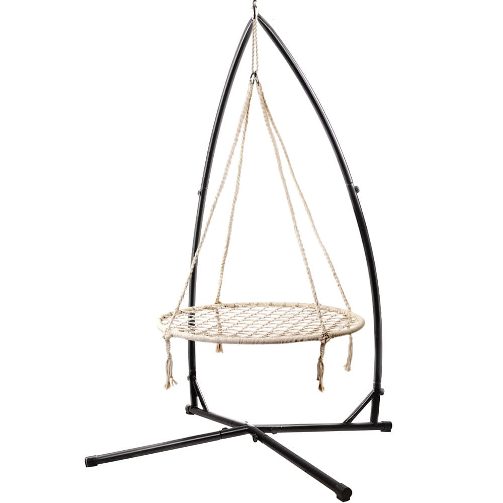 Keezi Kids Outdoor Nest Spider  Swing Hammock Chair with Steel Stan