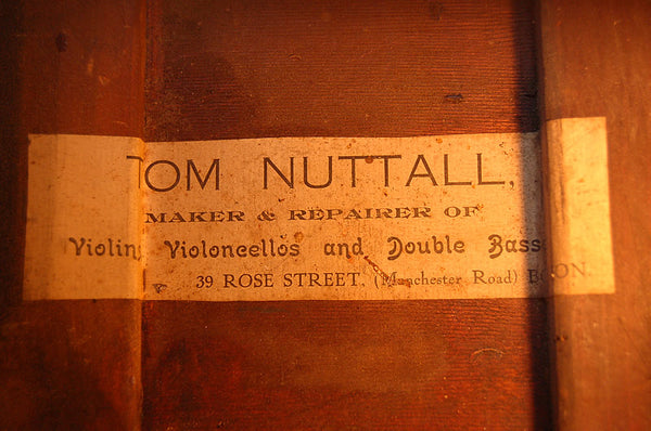 Tom Nuttall Bass inside label