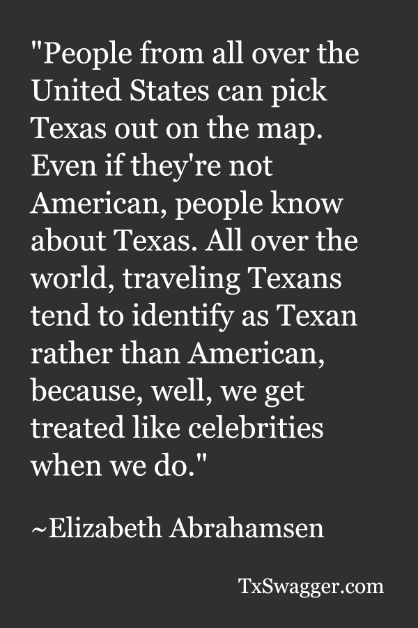 Texas quote by Elizabeth Abrahamson