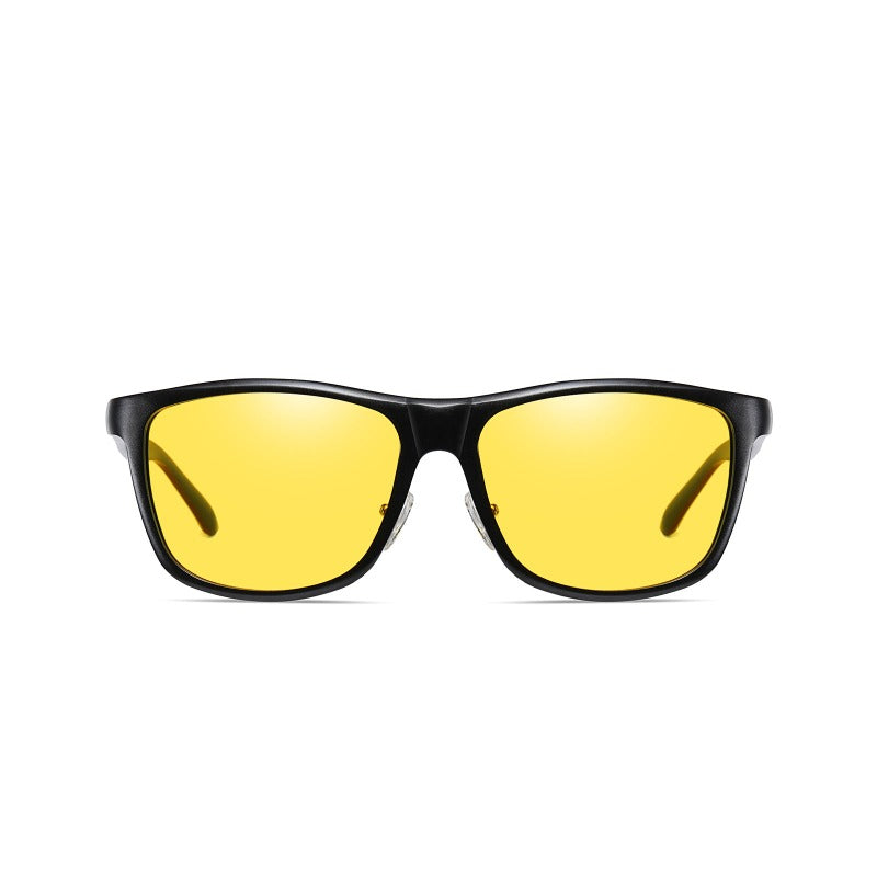 Anti Glare Yellow HD Night Driving Vision Glasses Aviator Goggles Men Women 