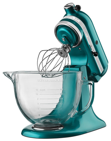 KitchenAid KSM155GBSA Artisan Design Series With Glass Bowl