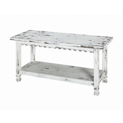Distressed White Reclaimed Wood Entryway Bench Home Origin