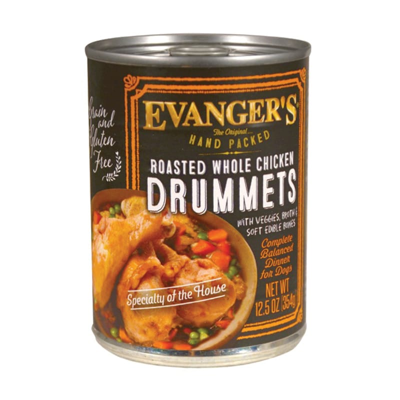 Evangers Dog Super Premium Hand Packed Roasted Chicken Drummet