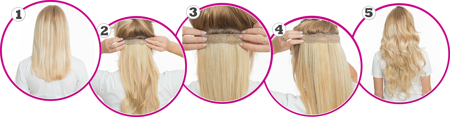 de colocación de extensiones de cabello clip Extensiones Kinasans