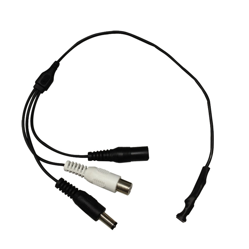2 Pack High Sensitive Audio Mic Microphone for CCTV Security Camera Power Cable 