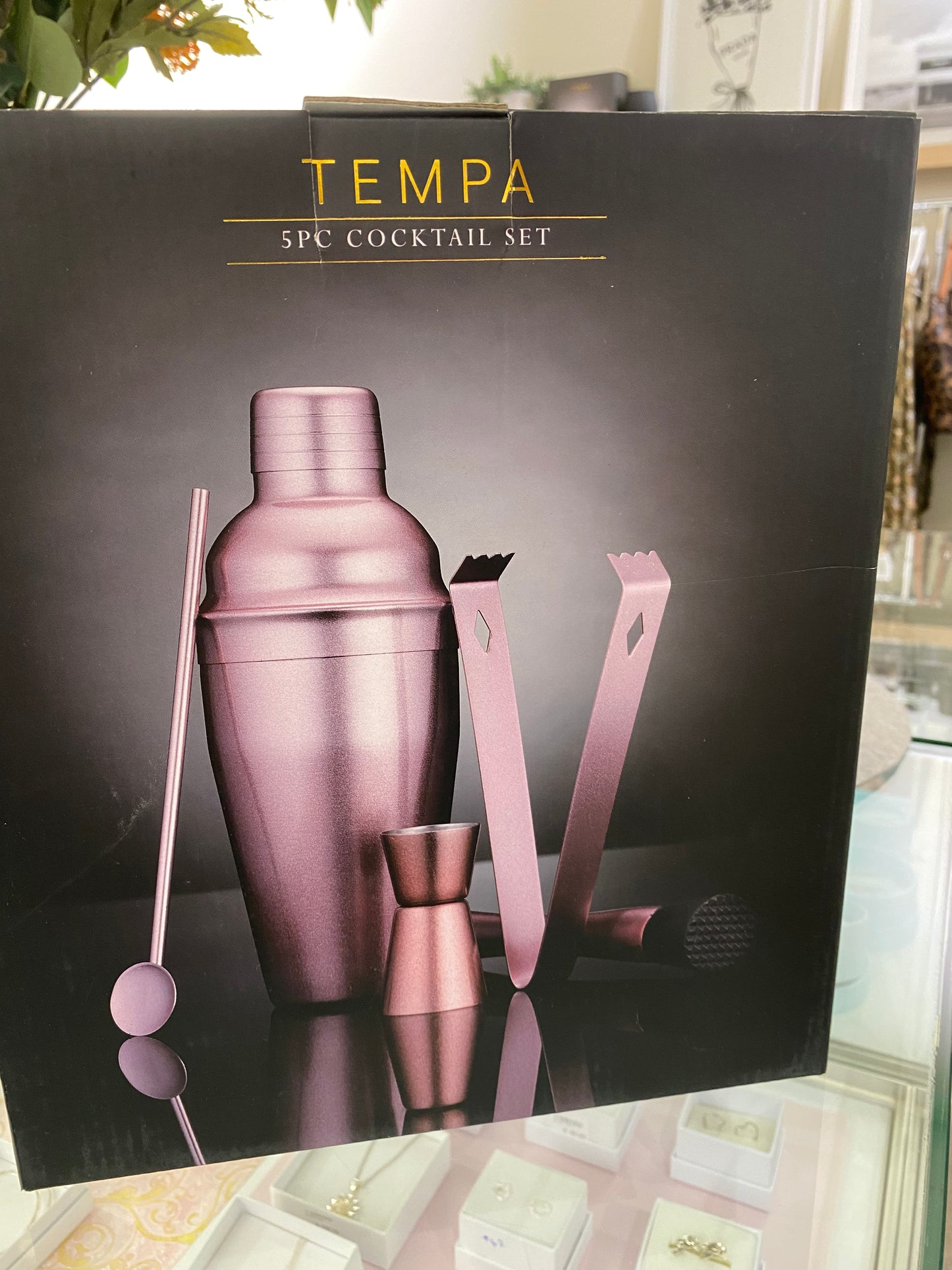 Tempa 5 pc cocktail set rose gold