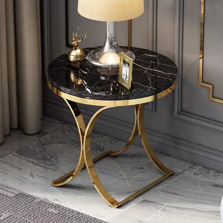 gold living room side table