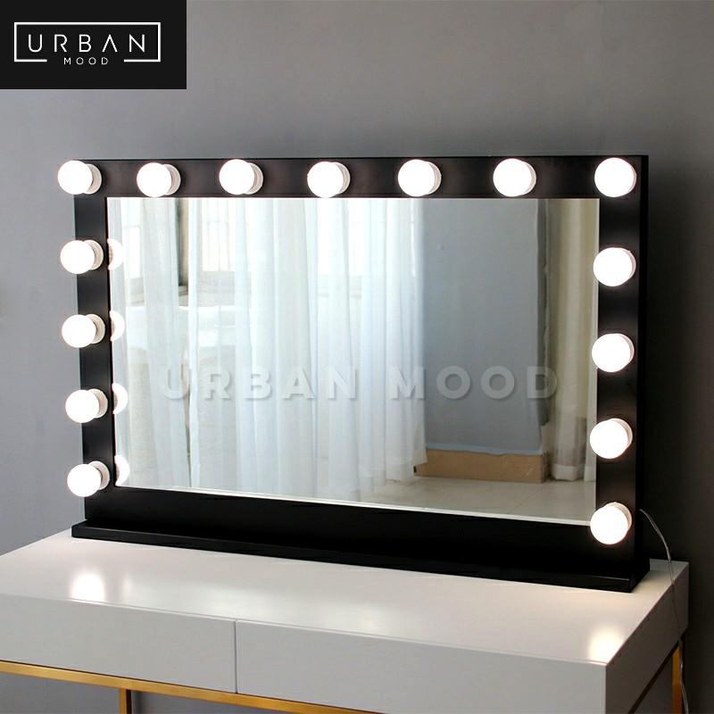 hollywood mirror with storage