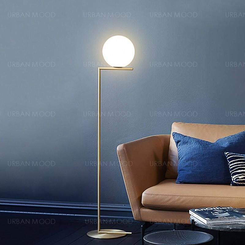 round column floor lamp