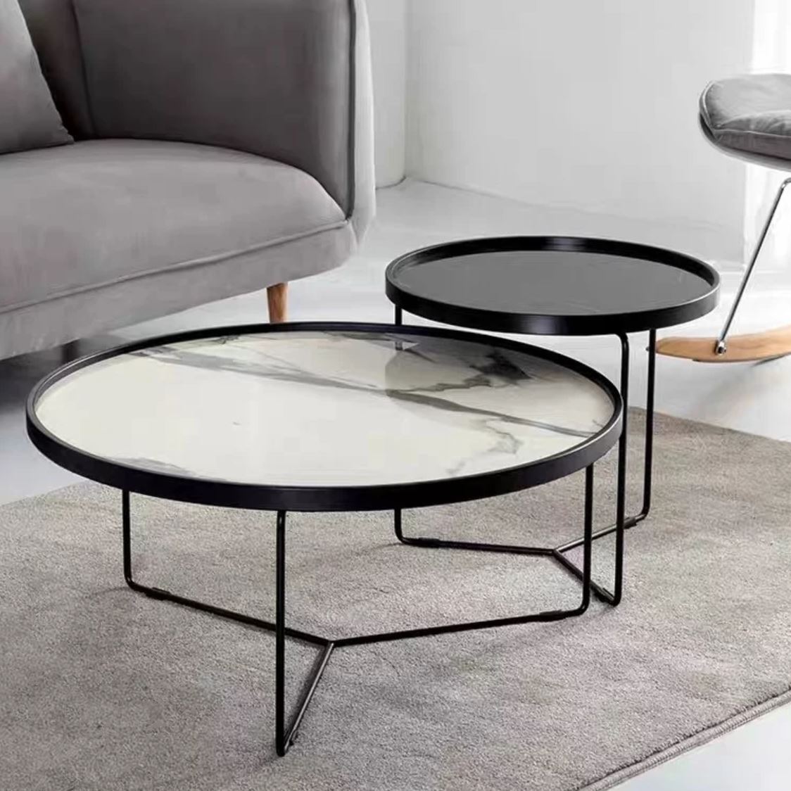 contemporary nest of coffee tables