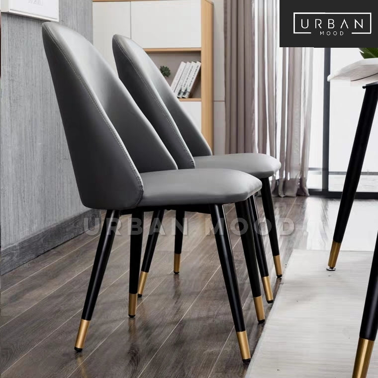 faux leather dining chair