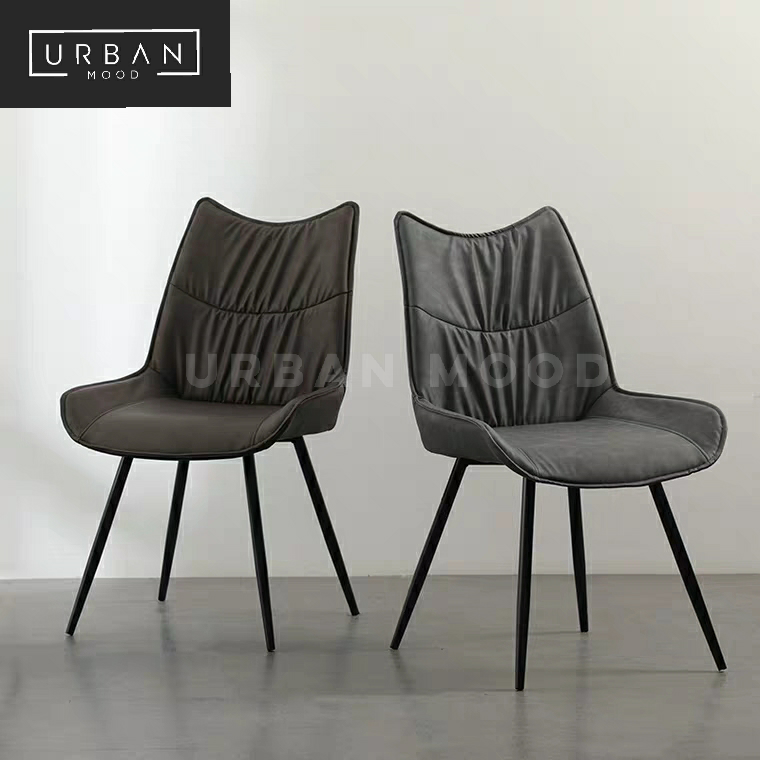 modern faux leather chair