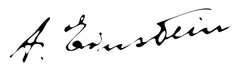 Albert Einstein autograph