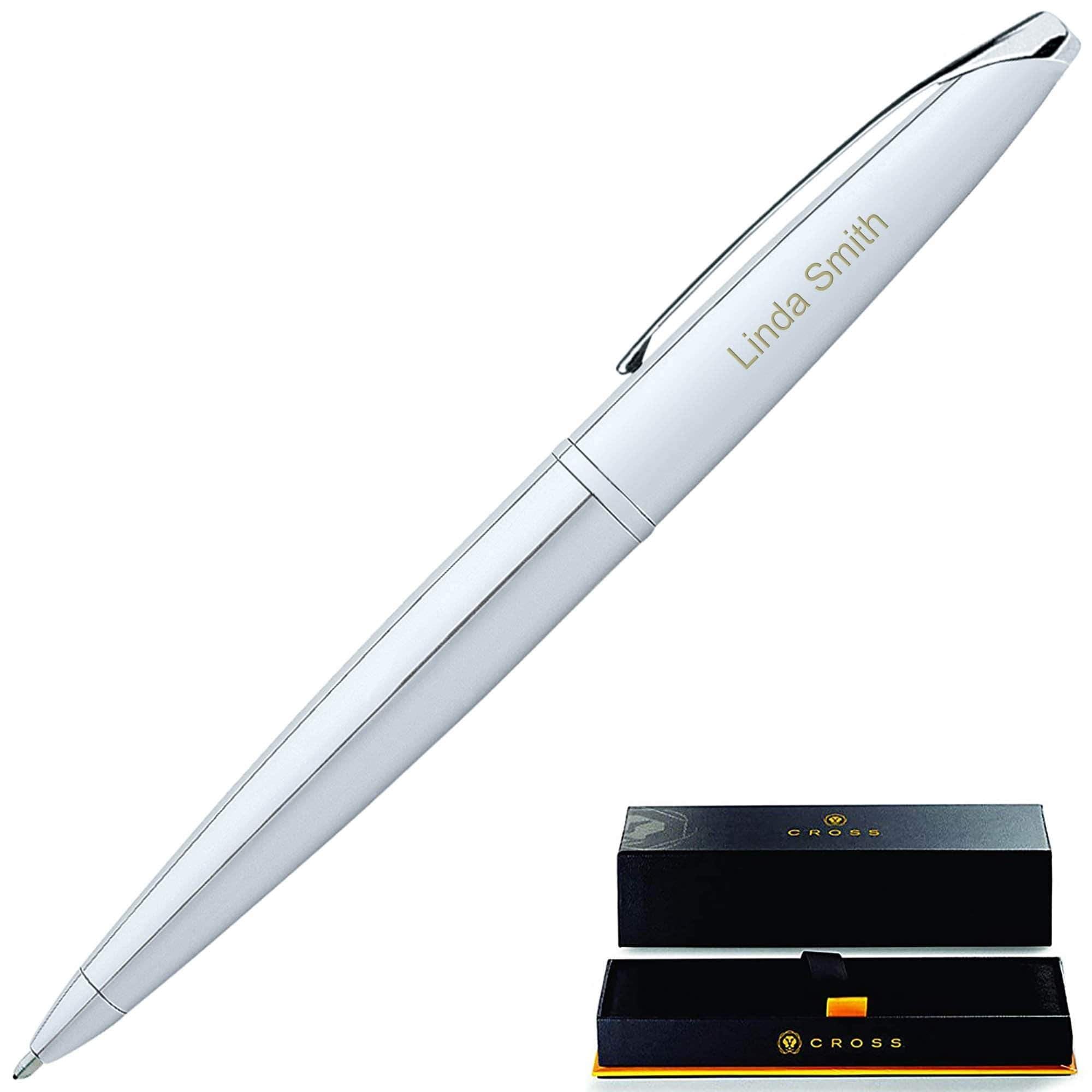 katoen dief Verzamelen Cross ATX Ballpoint Pen - Pure Chrome Custom Engraved Gift Pen 882-2 –  Dayspring Pens