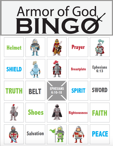 Armor of God Bingo