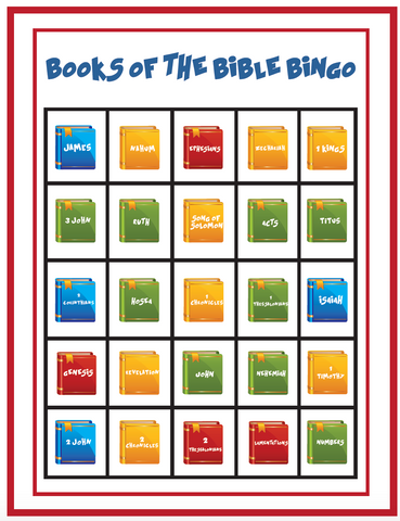 Books of the Bible Bingo Game