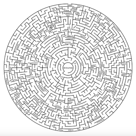 Books of the Bible Maze