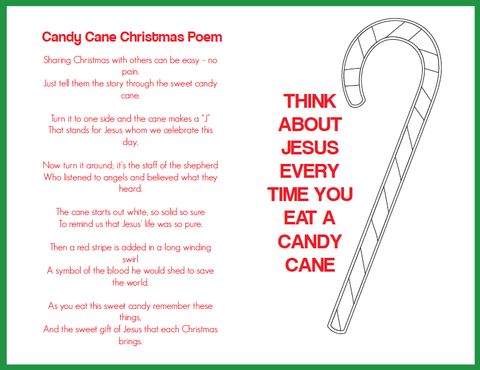 Candy Cane Christmas Poem