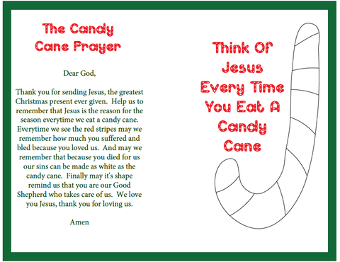 Candy Cane Prayer