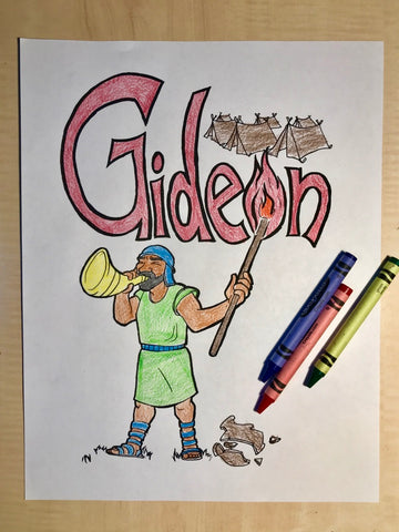 Gideon Coloring Page