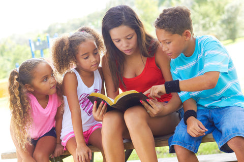 Girls Reading the Bible Children's Curriculum