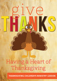Give Thanks Children's Ministry Lesson