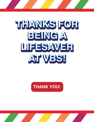 Lifesaver Thank You Note