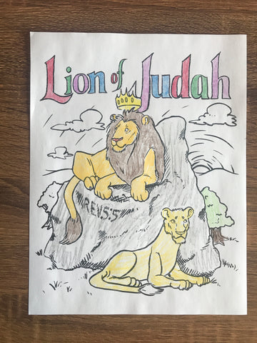 Lion of Judah Coloring Page