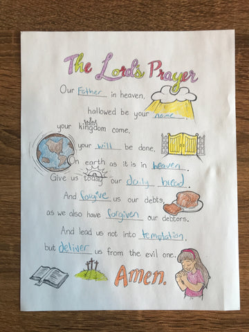 Lord's Prayer Coloring Page