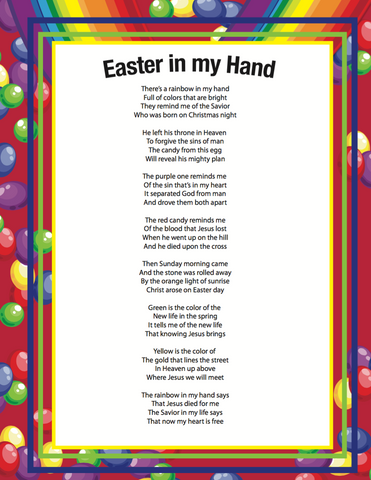 Easter Skittles Poem