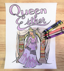 Women of the Bible Coloring Page