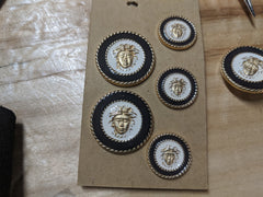 Vintage Versace cot buttons from the 1980s