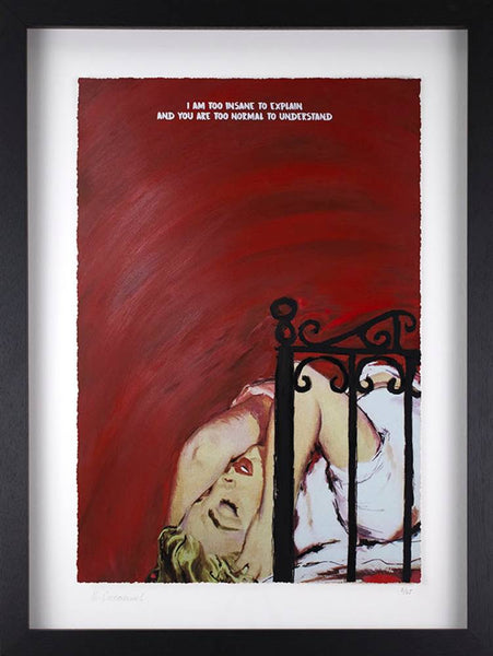 Mr. Controversial | I Am Too Insane To Explain - Hand Embellished Canvas & Limited Edition Print