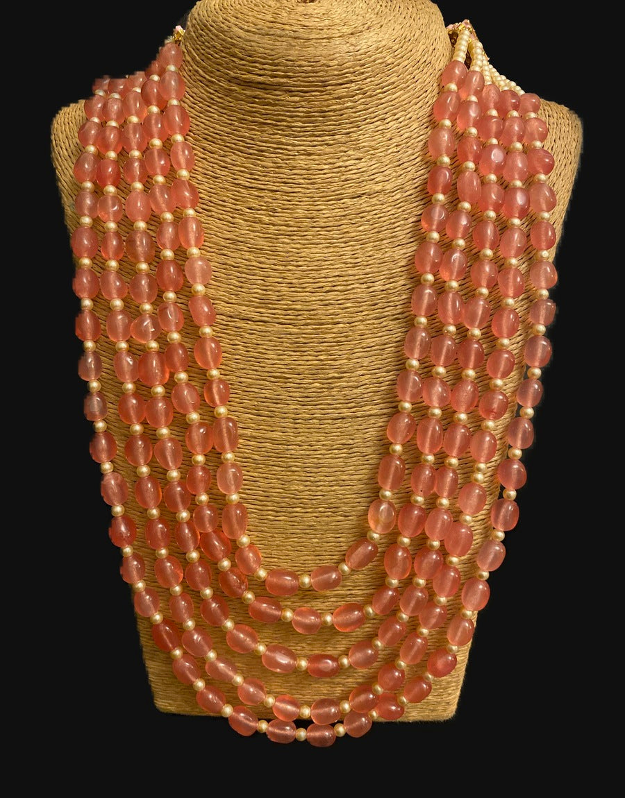 Panchlada Rose rani haar necklace – Ziva Art Jewellery
