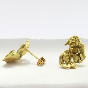 Lori Kaplan Jewelry 18K Popcorn Earrings