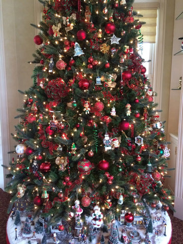 Decorated Christmas Tree With Christmas Ornaments