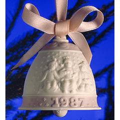 Lladro 1987 Christmas Bell Ornament - The First Annual Bell Ornament
