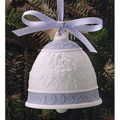 1993 Lladro Porcelain Christmas Bell Ornament