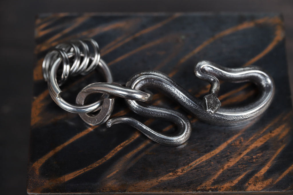 Lynch silversmith snake ring key
