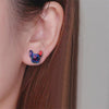 katastimaChlinG Boucles d'oreilles Unique Boucles d'oreilles "Le bouledogue Français"™ Réf : COLOR