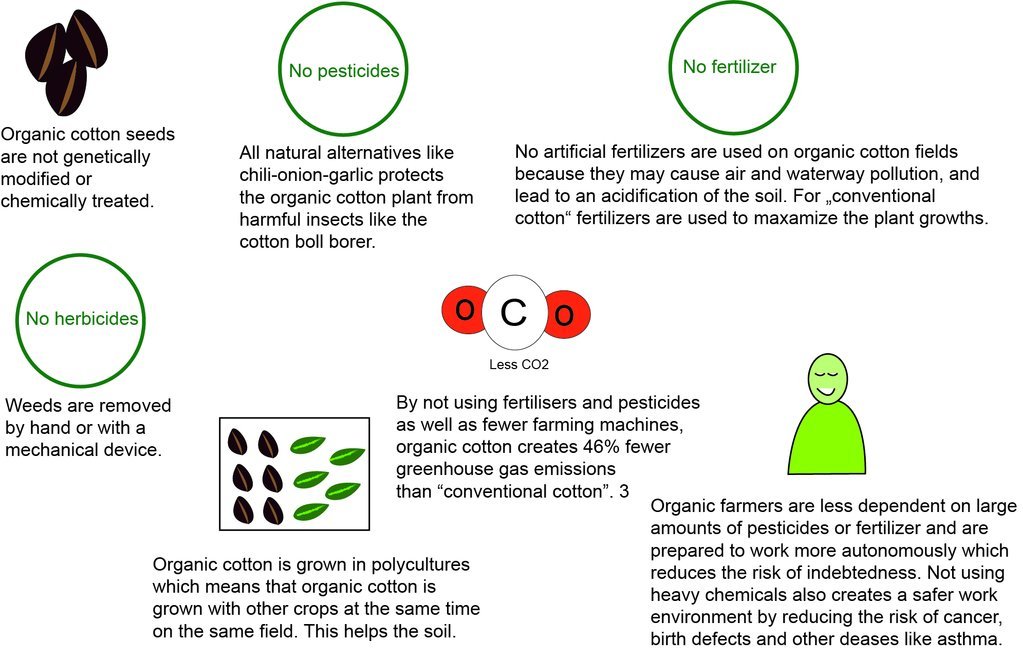 Difference organic and conventional cotton - Anke Wonder